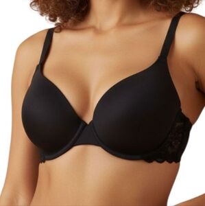 "Maidenform" (38C) Practically New! Black Sexy Push-up Bra